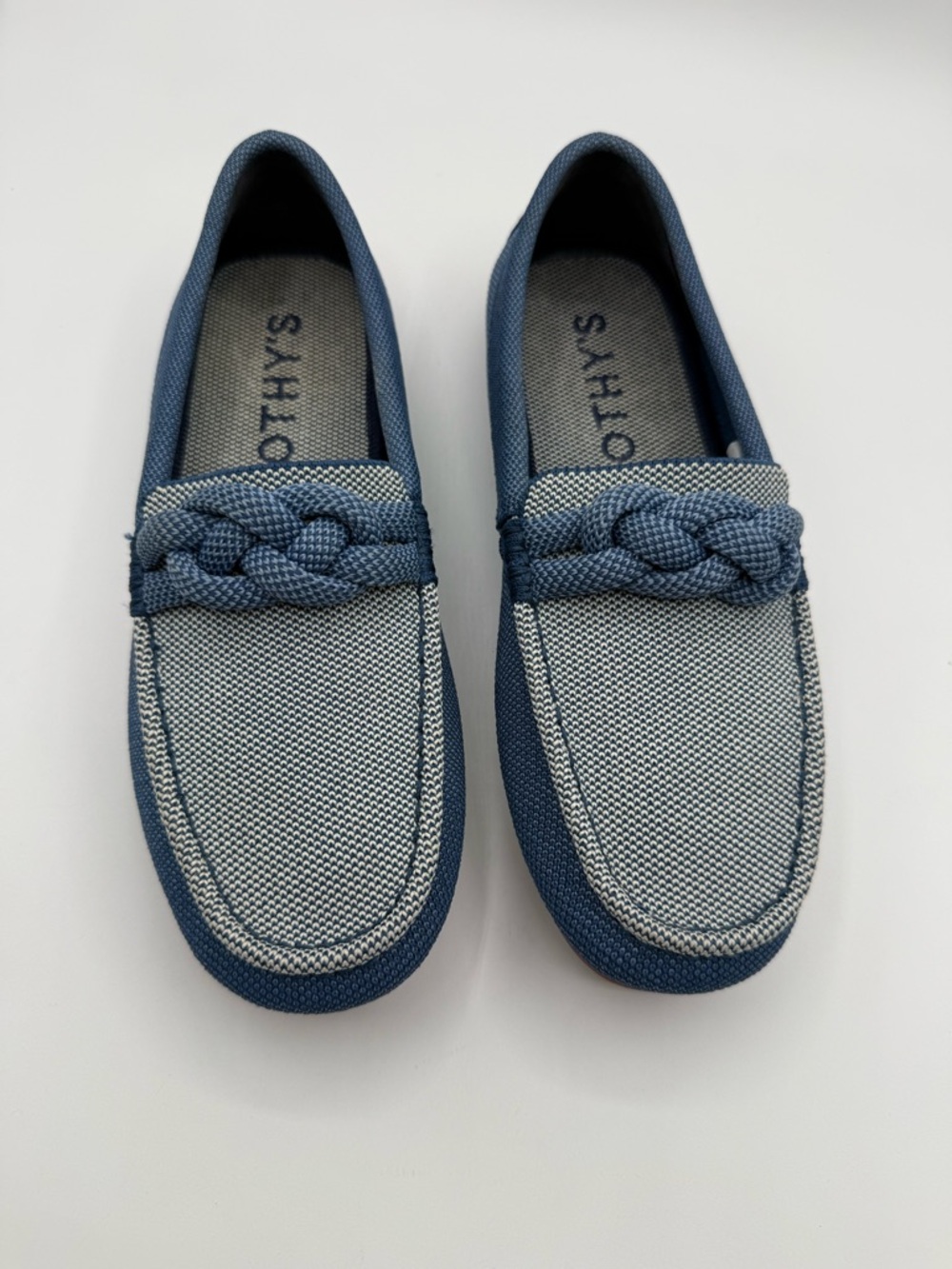 Rothy’s The Braid Driver Women’s Blue Knot Detail Loafers Sustainable Knit Flats - Picture 14 of 16